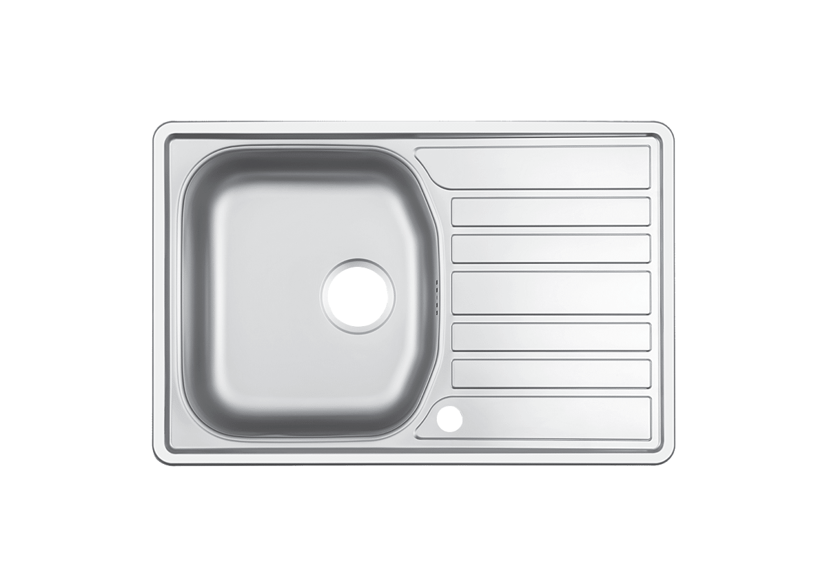 NRS-101 Paslanmaz Çelik Ankastre Evye