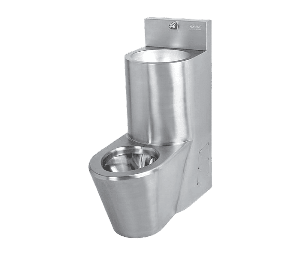 NRE-5000 Paslanmaz Çelik Klozet Lavabo Kombinasyonu