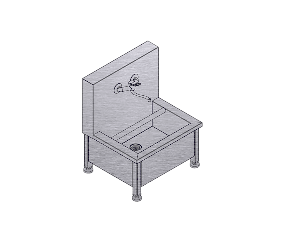 NRA-600 Paslanmaz Çelik Tekli Abdest Alma
