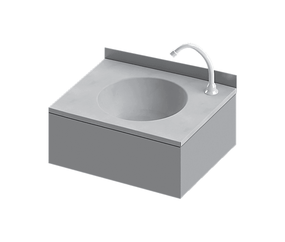 NRB-602L Paslanmaz Çelik Lavabo - Duvara Askı