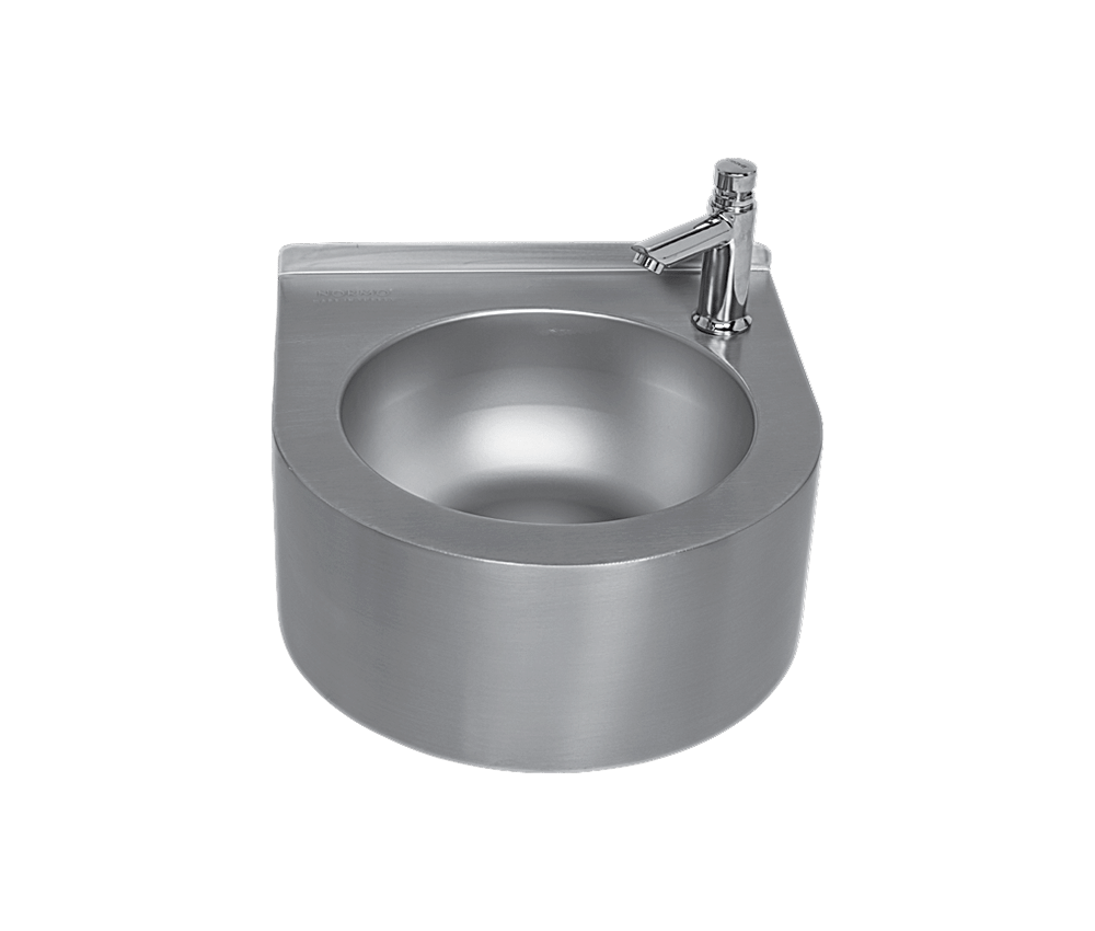 NRB-604L-XXAA Paslanmaz Çelik Yuvarlak Lavabo - Alt Kapaksız