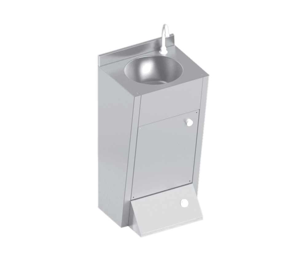 NRB-612L-85XK Paslanmaz Çelik Lavabo - Bas Pedallı