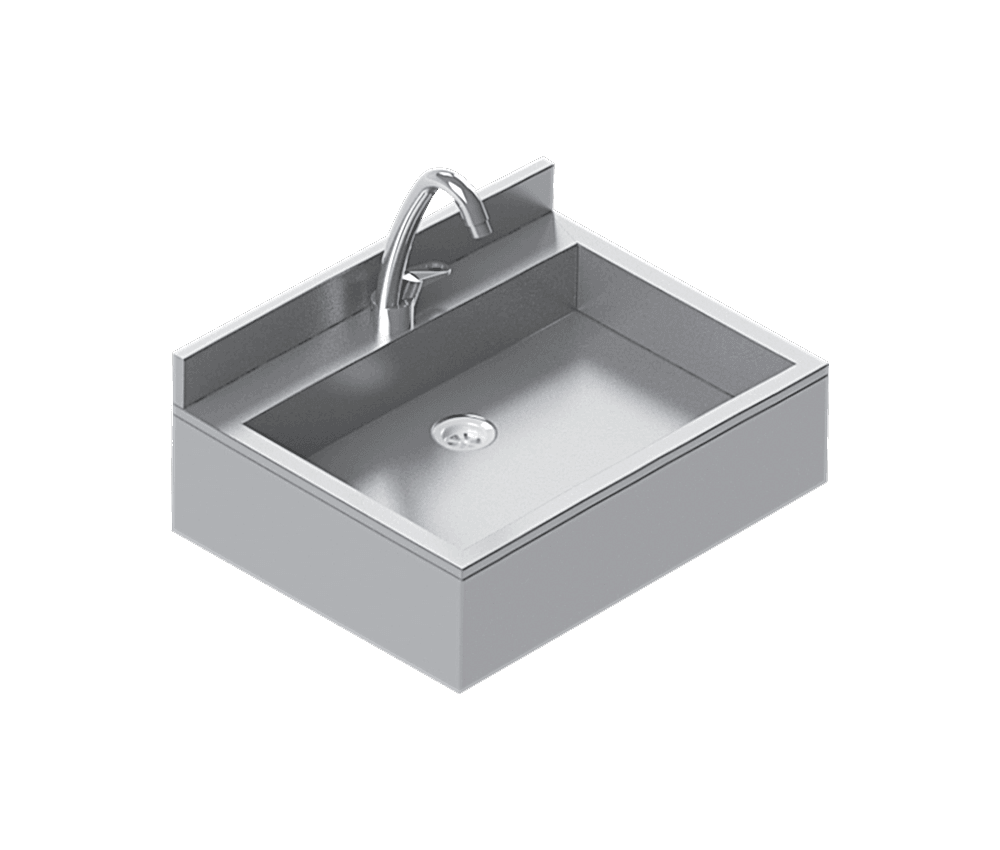 NRB-620L Paslanmaz Çelik Tezgah Üstü Lavabo