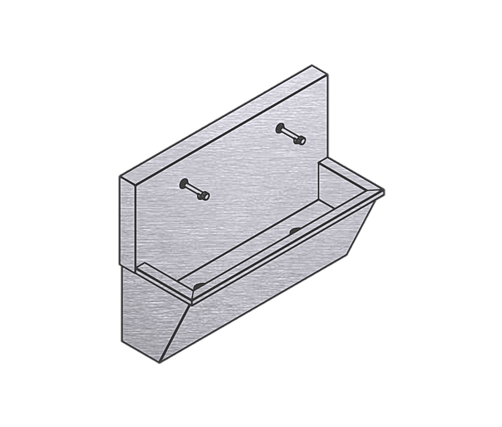 NRB-652-120 Paslanmaz Çelik Doktor El Yıkama Lavabosu - Yalak Tip