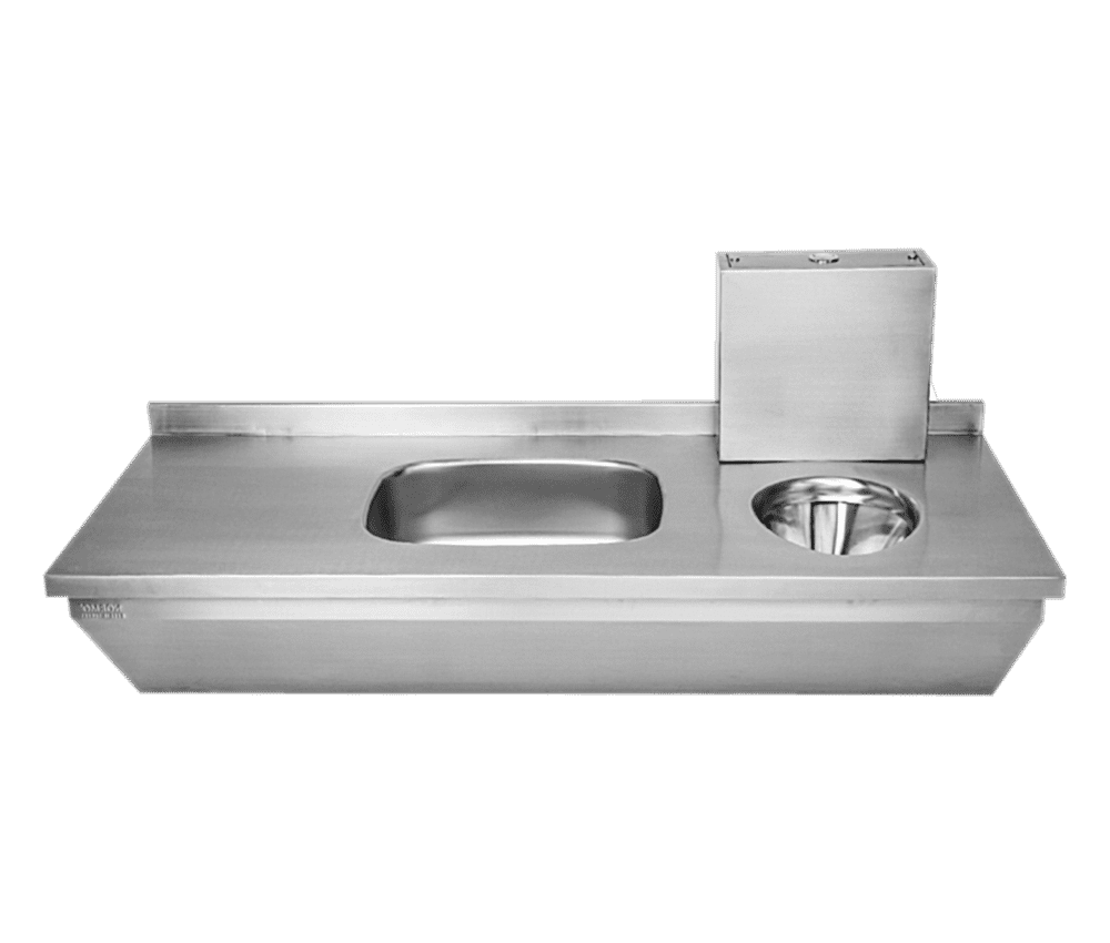 NRB-KAB-15065 Paslanmaz Çelik Katı Atık Boşaltma Lavabosu