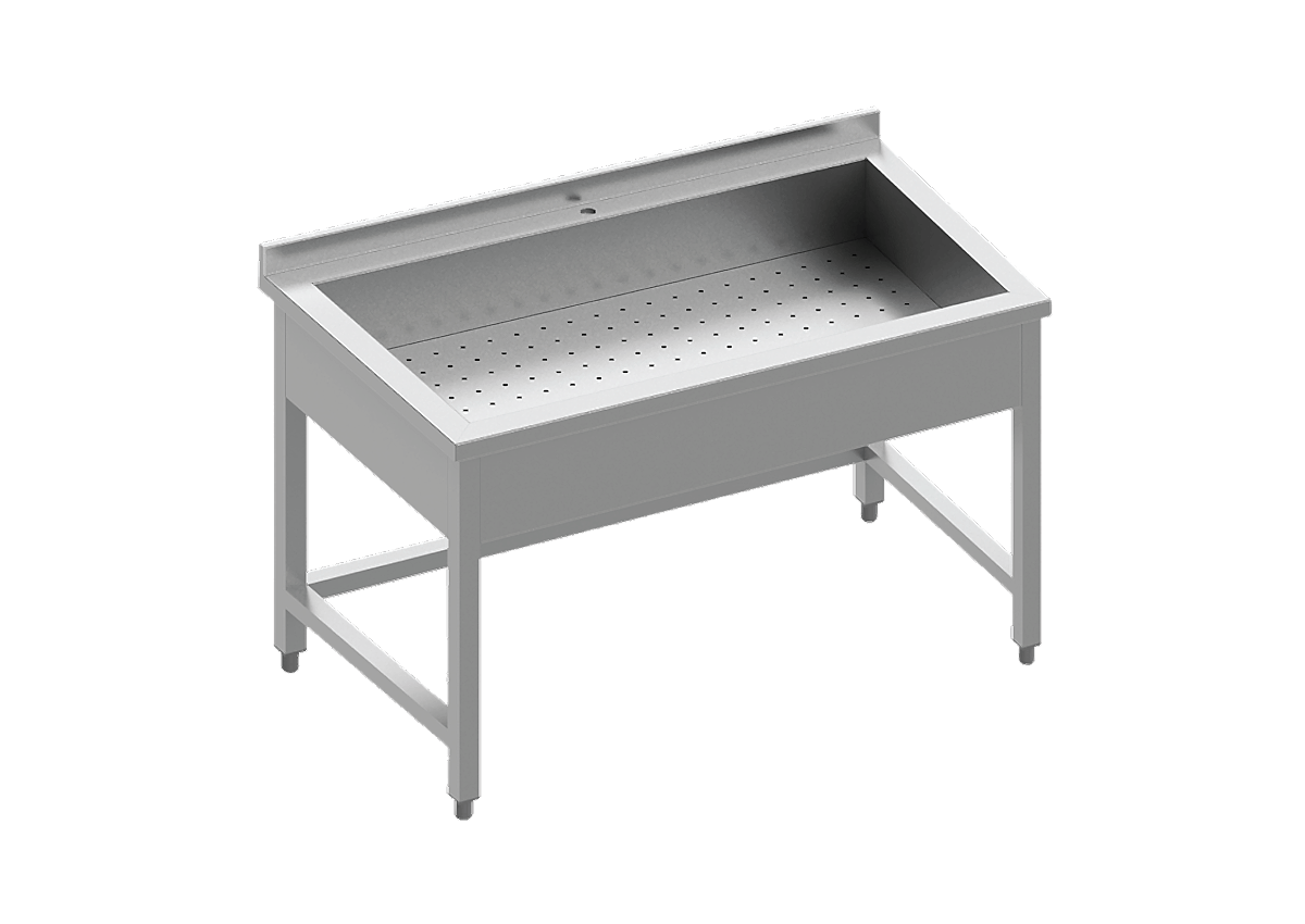 Paslanmaz Çelik Yıkama Süzme Tezgahı